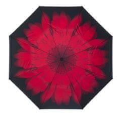 Blooming Brollies Dámský holový deštník Inside Out Red Daisy Umbrella EDIORD