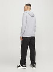 Jack&Jones Pánská mikina JJZURI Standard Fit 12247796 White Melange (Velikost L)