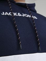Jack&Jones Plus Pánská mikina Regular Fit 12236900 Navy Blazer (Velikost 4XL)