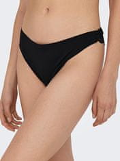 ONLY 3 PACK - dámská tanga ONLCHLOE 15253958 Black (Velikost XS)