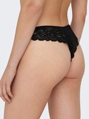 ONLY 3 PACK - dámská tanga ONLCHLOE 15253958 Black (Velikost M)