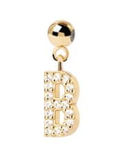 PDPAOLA Pozlacený přívěsek "B" Charms CH01-051-U