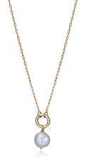 Viceroy Něžný pozlacený náhrdelník s perlou Elegant 13179C100-60