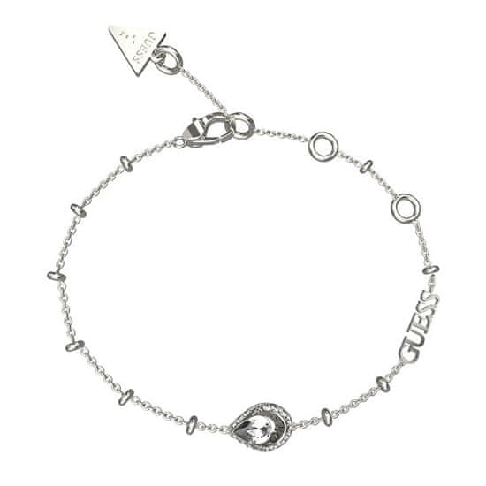 Guess Půvabný ocelový náramek Crystal Drop JUBB03392JWRH