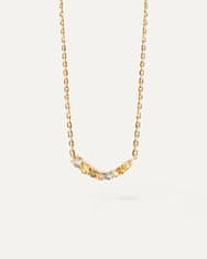 PDPAOLA Jemný pozlacený náhrdelník se zirkony RAINBOW Gold CO01-859-U