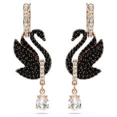 Swarovski Úchvatné labutí náušnice 2v1 s krystaly Iconic Swan 5678047