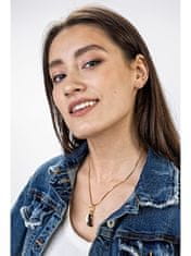 Marc Malone Originální pozlacený náhrdelník Anna Brown Necklace MCN23020G