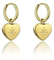 Marc Malone Krásné pozlacené náušnice Celine Gold Earrings MCE23147G