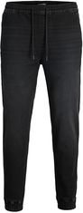 Jack&Jones Pánské džíny JJIGORDON Tapered Fit 12249140 Black Denim (Velikost L)