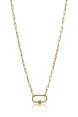 Marc Malone Originální pozlacený náhrdelník Hailey Gold Necklace MCN23016G