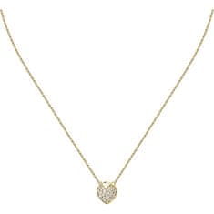 Morellato Něžný pozlacený náhrdelník Srdíčko s krystaly Istanti SAVZ13