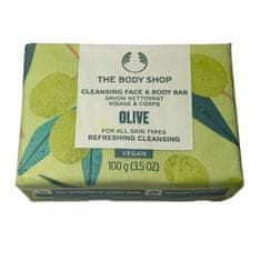 The Body Shop Tuhé mýdlo na obličej a tělo Olive (Cleansing Face & Body Bar) 100 g