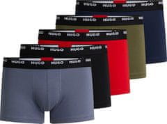 Hugo Boss 5 PACK - pánské boxerky HUGO 50479944-425 (Velikost M)