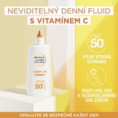 Garnier Ochranný fluid proti tmavým skvrnám s vitamínem C SPF 50+ Ambre Solaire (Super UV Fluid) 40 ml