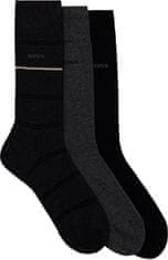 Hugo Boss 3 PACK - pánské ponožky BOSS 50515154-012 (Velikost 40-46)