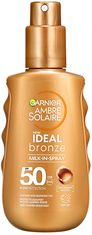 Garnier Opalovací mléko ve spreji SPF 50 Ideal Bronze (Milk in Spray) 150 ml