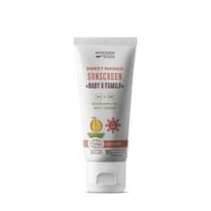 WoodenSpoon Opalovací tělové mléko Mango Baby & Family SPF 50 (Tanning Body Lotion) 100 ml