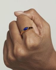 PDPAOLA Pozlacený prsten Lapis Lazuli Nomad Vanilla AN01-A49 (Obvod 50 mm)