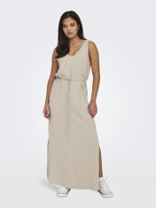 Jacqueline de Yong Dámské šaty JDYSAY Regular Fit 15317392 Oatmeal (Velikost L)