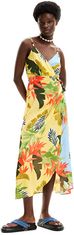 Desigual Dámské šaty Swim Tropical Leave 24SWMW139019 (Velikost L)