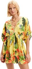 Desigual Dámské plážové šaty Swim Top Tropical 24SWMW238009 (Velikost L)