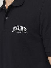 Jack&Jones Pánské polo triko JJEJOSH Standard Fit 12247387 Black (Velikost L)