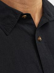 Jack&Jones Pánská košile JJESUMMER Comfort Fit 12248384 Black (Velikost L)