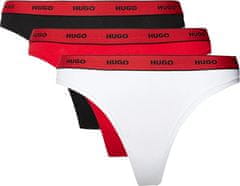 Hugo Boss 3 PACK - dámská tanga HUGO 50480150-990 (Velikost XL)