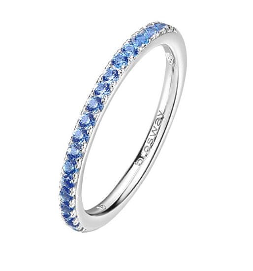 Brosway Třpytivý stříbrný prsten Fancy Freedom Blue FFB65