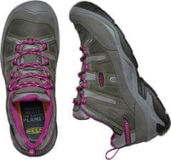 KEEN Dámské kožené tenisky Circadia Wp 1026770 steel grey/boysenberry (Velikost 40)