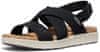 KEEN Dámské kožené sandály Elle Criss Cross 1028627 black/birch (Velikost 37)