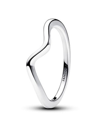 Pandora Vlnitý stříbrný prsten Timeless 193095C00