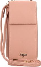 Lagen Dámská kožená crossbody kabelka BLC/5699 PEACH