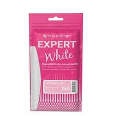 STALEKS Náhradní brusný papír Expert 40 hrubost 180 (White Disposable Files for Crescent Nail File) 30 ks