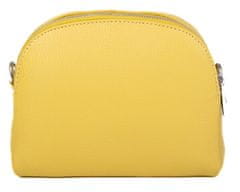 Dámská kožená crossbody kabelka 12 yellow