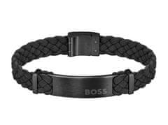 Hugo Boss Fashion pánský semišový náramek Dylan 1580608 (Délka 19 cm)