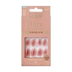 KISS Nalepovací nehty Bare-But-Better Premium Nails - Shine 30 ks