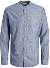Jack&Jones Pánská košile JJELINEN Slim Fit 12248581 Faded Denim (Velikost L)