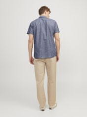 Jack&Jones Pánská košile JJESUMMER Comfort Fit 12248383 Faded Denim (Velikost M)