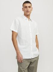 Jack&Jones Pánská košile JJESUMMER Comfort Fit 12248383 White (Velikost S)