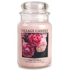 Village Candle Vonná svíčka ve skle Čerstvě řezané pivoňky (Fresh Cut Peony) 602 g