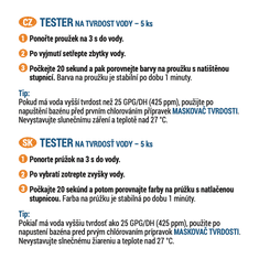 Vodnář proužkový tester na tvrdost vody 5ks