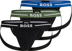 Hugo Boss 3 PACK - pánské slipy BOSS JOCK STRAP 50514965-965 (Velikost XL)