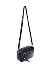 Carla Ferreri Dámská kožená crossbody kabelka CF1906 Nero