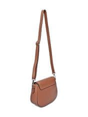 Carla Ferreri Dámská kožená crossbody kabelka CF1885 Cognac