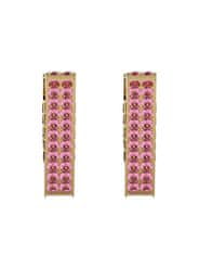 Guess Pozlacené trojúhelníkové náušnice Crazy Earrings JUBE03306JWYGFCT/U