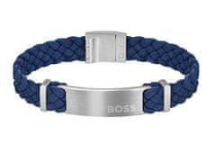 Hugo Boss Fashion pánský semišový náramek Dylan 1580609 (Délka 19 cm)