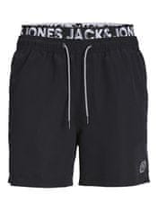 Jack&Jones Pánské koupací kraťasy JPSTFIJI Regular Fit 12227254 Black (Velikost M)