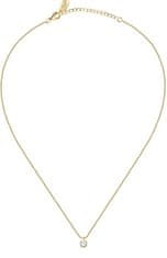 La Petite Story Pozlacený náhrdelník s čirým zirkonem Silver LPS10AWV09