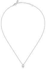 La Petite Story Stříbrný náhrdelník Dvojité srdce se zirkony Silver LPS10AWV01